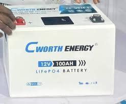 Cworth 12V Lithium Battery 6 Cworth Energy 12V 100Ah LiFePO4 battery unit